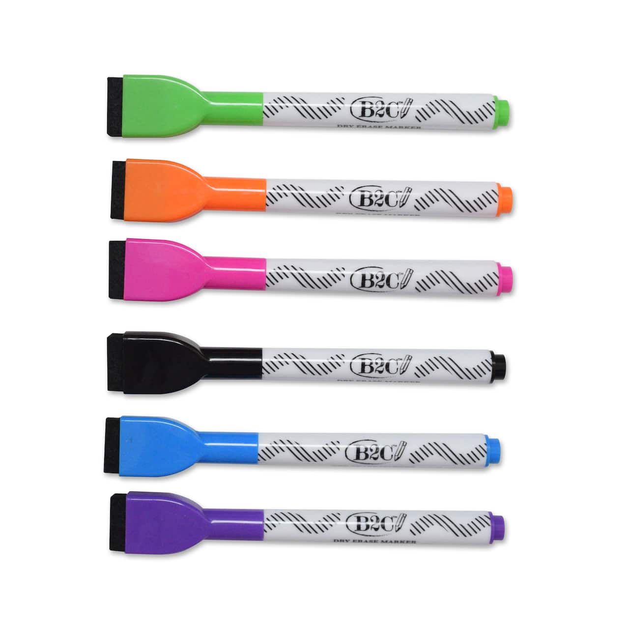 6 Colour Magnetic Dry Erase Markers by B2C™